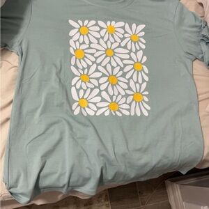 Floral Graphic T-Shirt in Blue